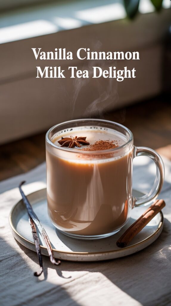 🌟Vanilla Cinnamon Milk Tea Delight 2025