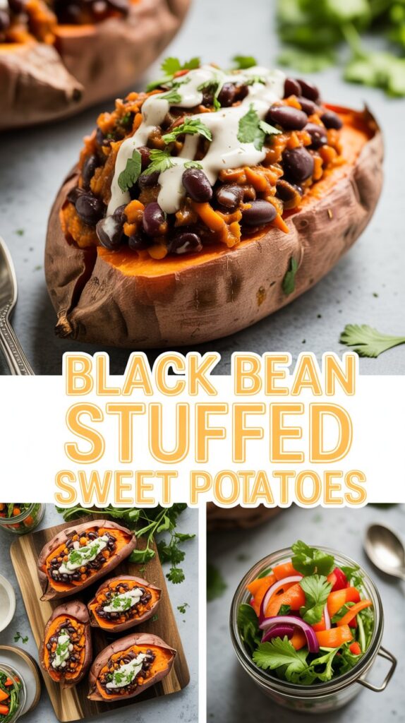 Black Bean Stuffed Sweet Potatoes
