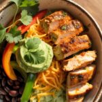 Easy Chicken Fajita Burrito Bowl Recipe