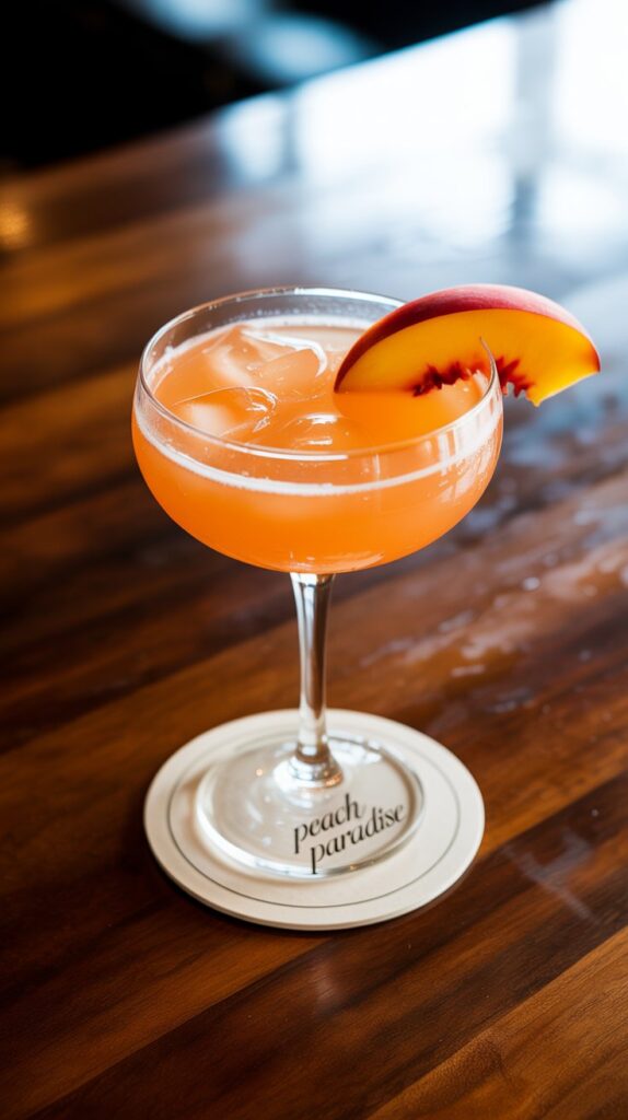 Fresh Peach Daiquiri Bliss