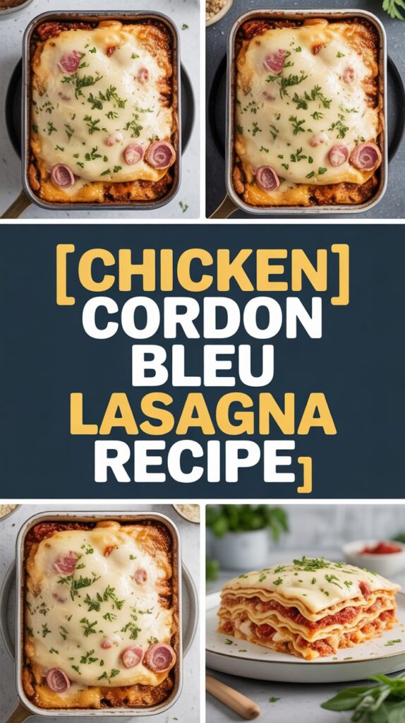 Chicken Cordon Bleu Lasagna Recipe