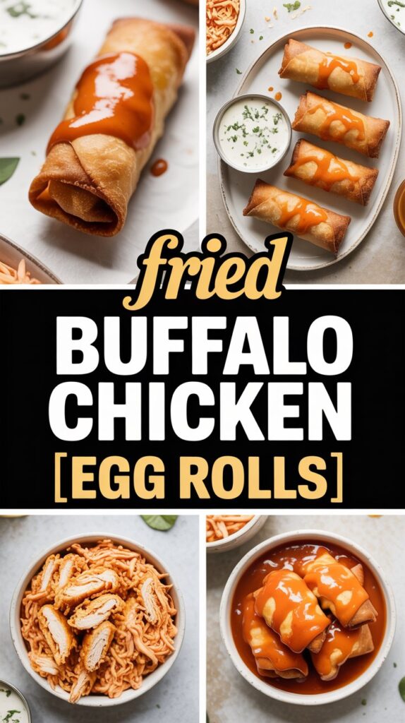 Fried Buffalo Chicken Egg Rolls