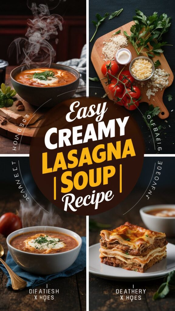 Easy Creamy Lasagna Soup Recipe