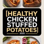 Healthy Chicken Stuffed Sweet Potatoes