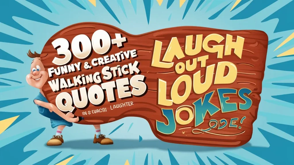Funny & Creative Walking Stick Quotes