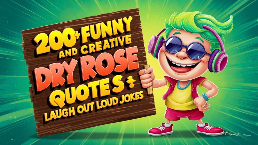 Funny And Creative Dry Rose Quotes
