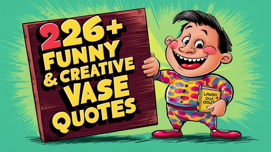 Funny & Creative Vase Quotes