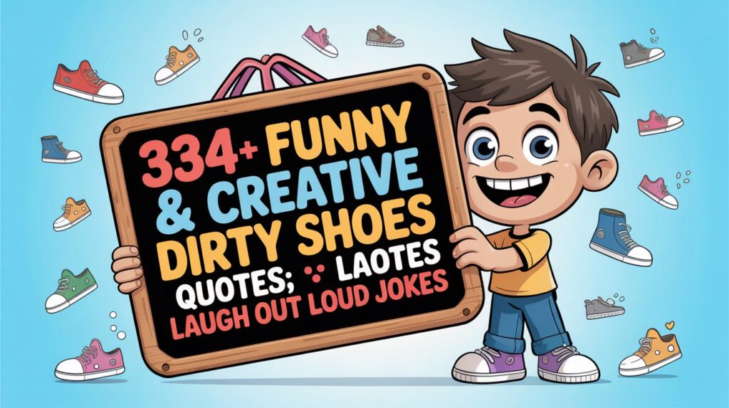 Funny & Creative Dirty Shoes Quotes