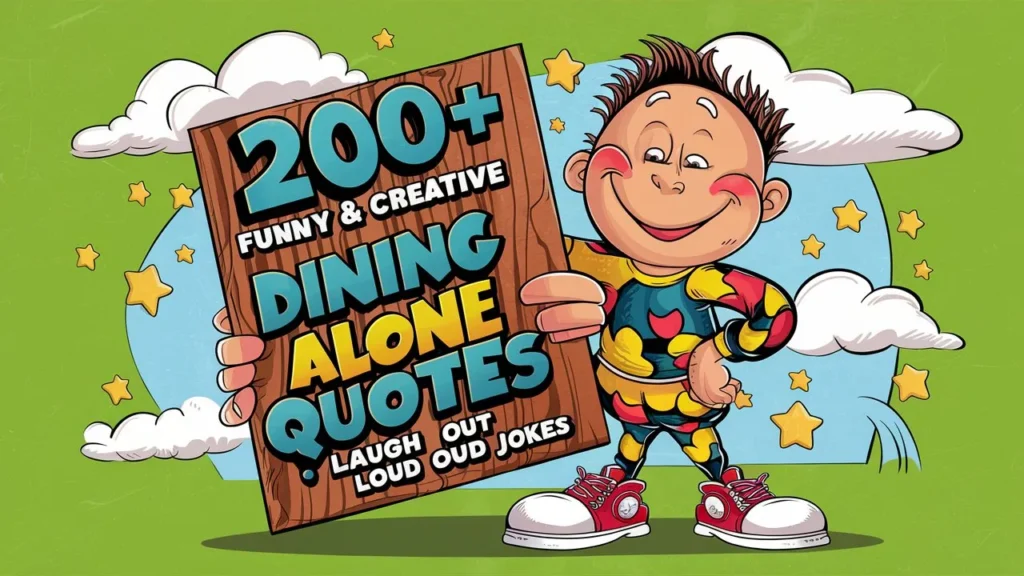 200+ Funny & Creative Dining Alone Quotes